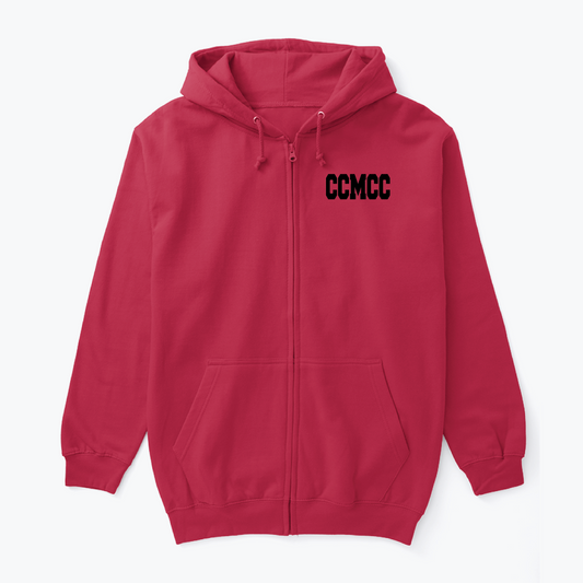 Red Contra Costa ￼ Medical Career College ￼Zip Up (Female cut)